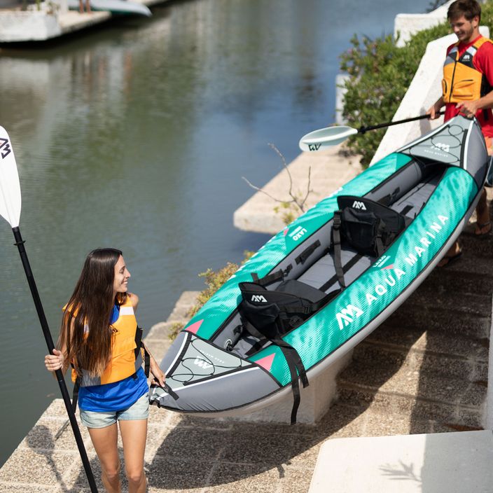 Надувна байдарка 2-х місна 10’6″ Aqua Marina Recreational Kayak зелена Laxo-320 7