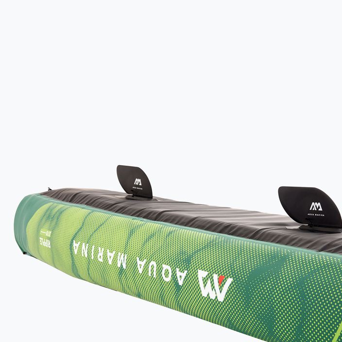 Надувна байдарка 3-х місна 12'2" Aqua Marina Recreational Canoe зелена Ripple-370 5