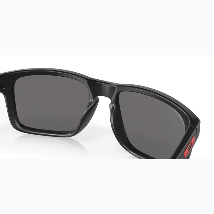 Сонцезахисні окуляри Oakley Holbrook матовий чорний/позитивний червоний іридій 7