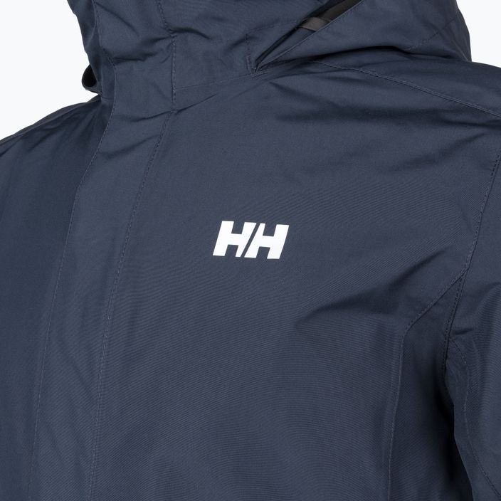 Чоловіча утеплена куртка від дощу Helly Hansen Dubliner темно-синього кольору 3
