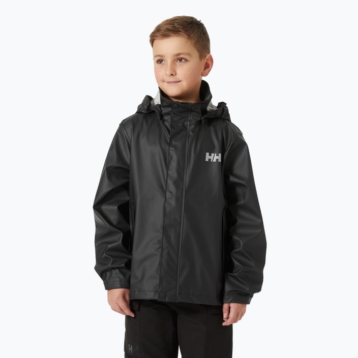 Куртка вітрильна дитяча Helly Hansen Moss black