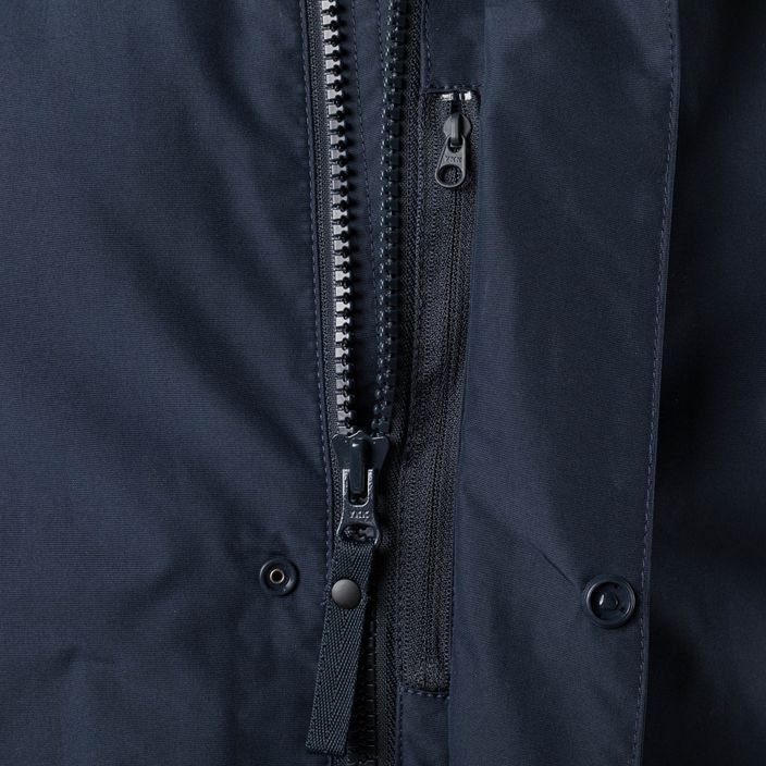 Чоловіча утеплена довга куртка від дощу Helly Hansen Dubliner темно-синього кольору 5