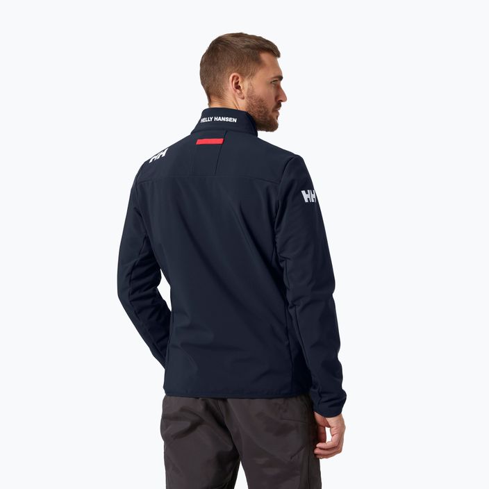 Куртка для вітрильного спорту чоловіча Helly Hansen Crew Softshell 2.0 блакитна 30223_597 2