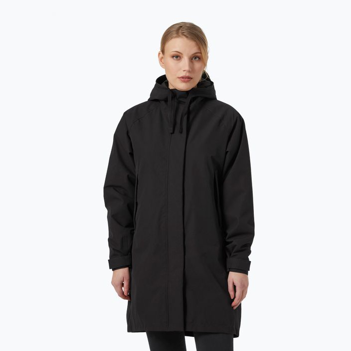 Пальто зимове жіноче Helly Hansen Mono Material Insulated Rain Coat чорне 53652_990