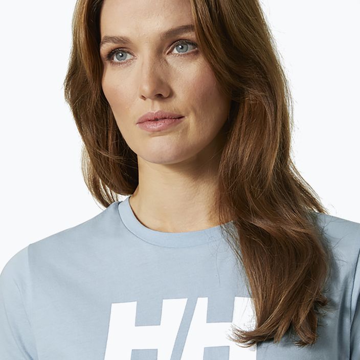 Футболка трекінгова жіноча Helly Hansen HH Logo блакитна 34112_582 3