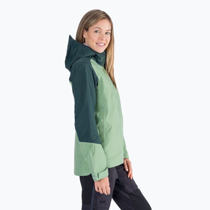 Куртка хардшел жіноча Helly Hansen Verglas 3L Shell 2.0 зелена 62757_406 2