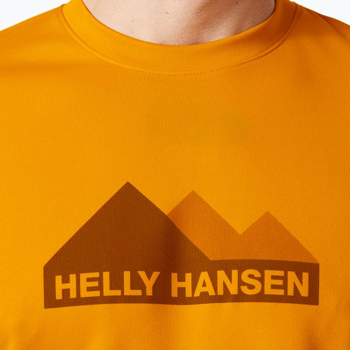Футболка трекінгова чоловіча Helly Hansen HH Tech Graphic жовта 63088_328 3