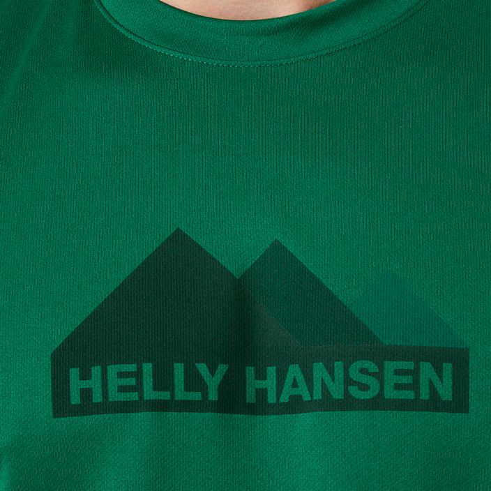 Футболка трекінгова чоловіча Helly Hansen HH Tech Graphic зелена 63088_486 3