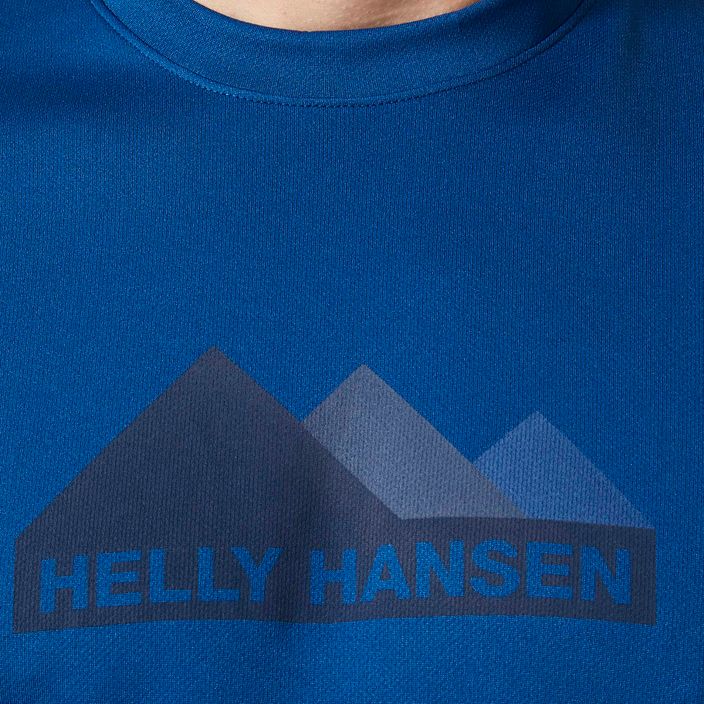 Футболка трекінгова чоловіча Helly Hansen HH Tech Graphic блакитна 63088_606 3