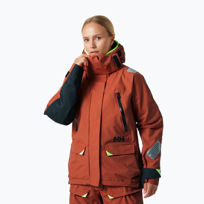 Куртка вітрильна жіноча Helly Hansen Skagen Offshore terracotta