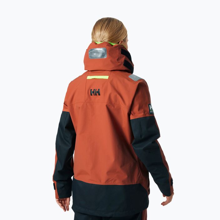 Куртка вітрильна жіноча Helly Hansen Skagen Offshore terracotta 2