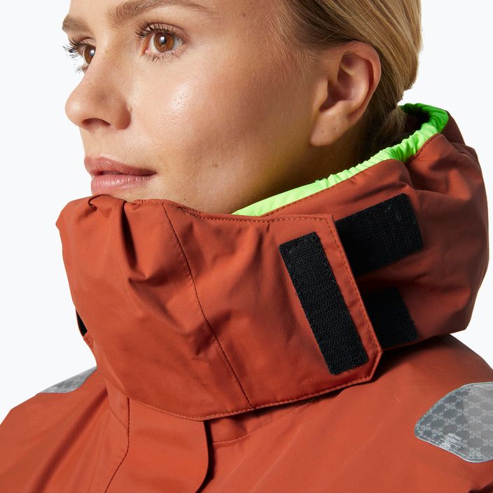 Куртка вітрильна жіноча Helly Hansen Skagen Offshore terracotta 5