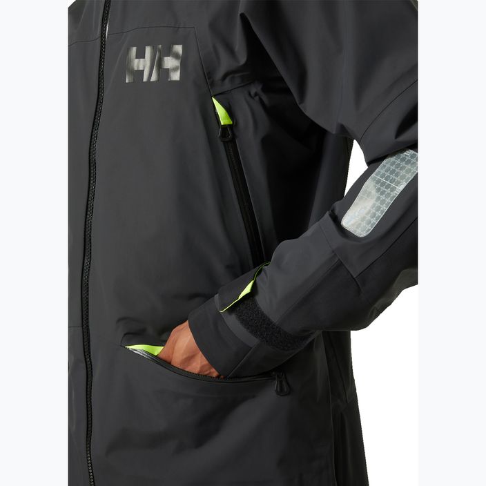 Чоловіча вітрильна куртка Helly Hansen Aegir Race 2.0 чорне дерево 7