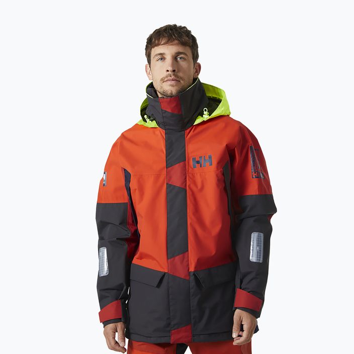 Куртка для вітрильного спорту чоловіча Helly Hansen Newport Coastal помаранчева 34290_300