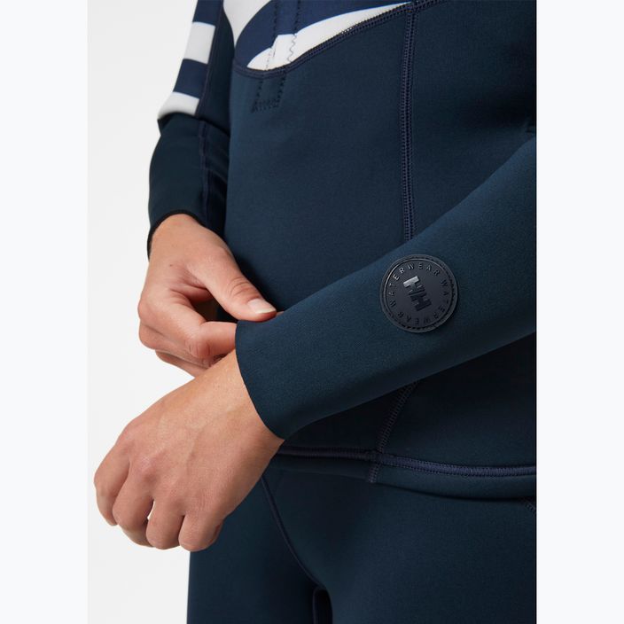 Жіноча неопренова куртка Helly Hansen Waterwear 2.0 2 мм в темно-синю смужку 3