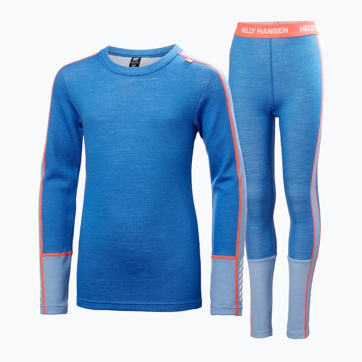 Комплект дитячої термобілизни Helly Hansen JR Lifa Merino Midweight ультра синій 5