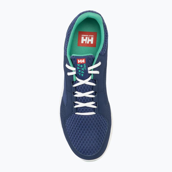 Кросівки вітрильні чоловічі Helly Hansen Ahiga V4 Hydropower ocean/bright green 5