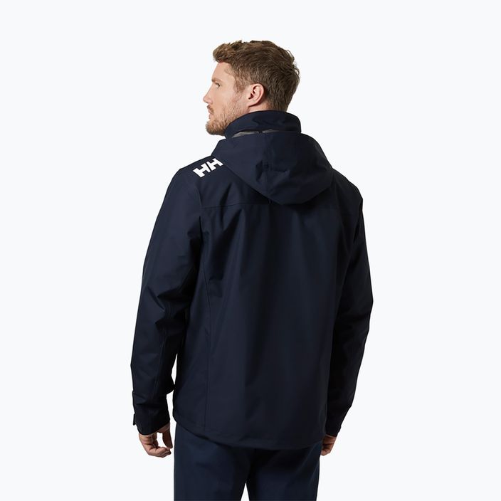 Куртка вітрильна чоловіча Helly Hansen Crew Hooded Midlayer 2 navy 2