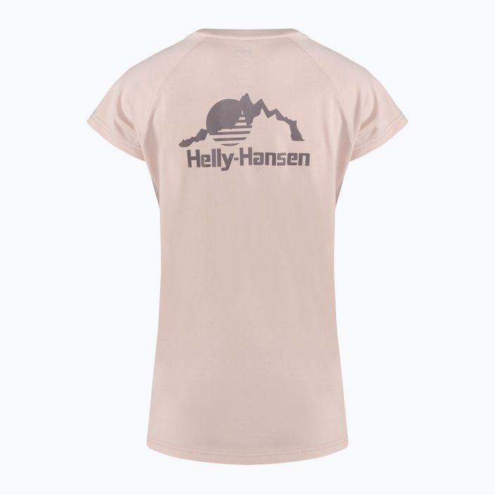 Жіноча футболка Helly Hansen Nord Graphic Drop рожева хмара 5