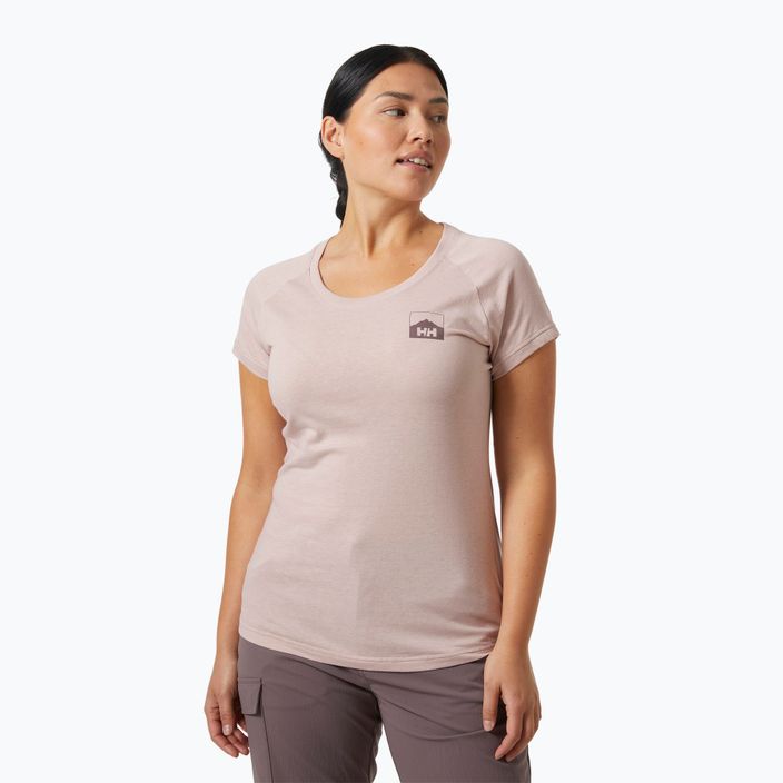 Жіноча футболка Helly Hansen Nord Graphic Drop рожева хмара