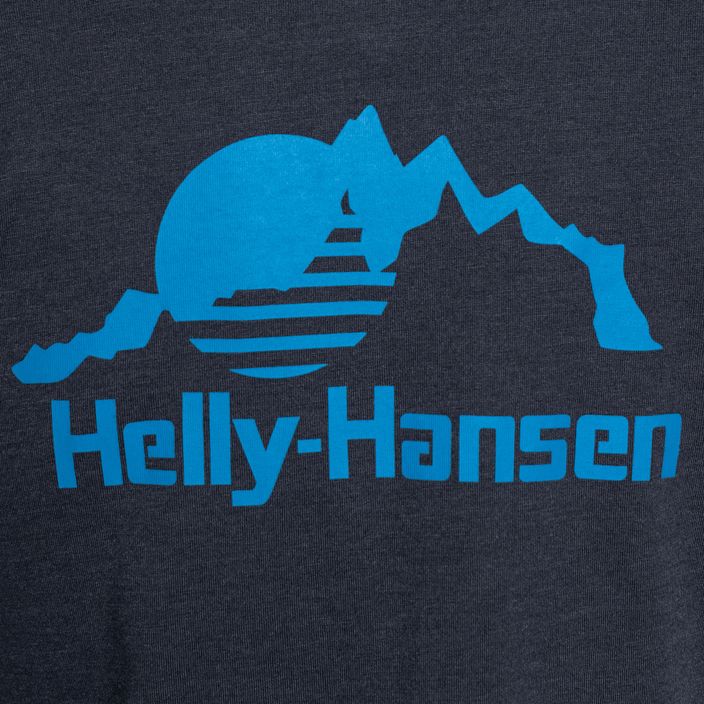 Жіноча футболка Helly Hansen Nord Graphic Drop темно-синій 4