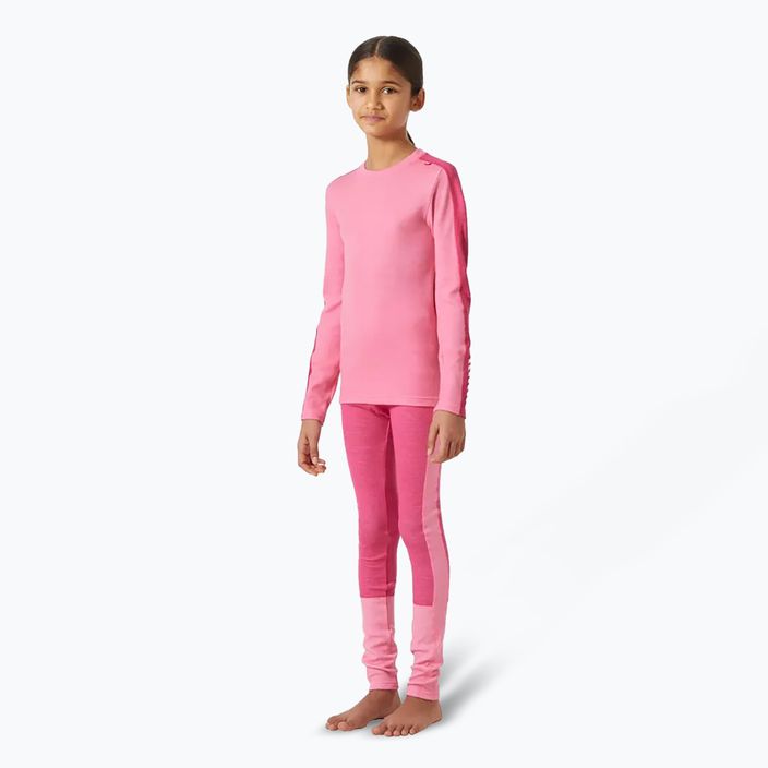 Комплект термобілизни дитячий Helly Hansen JR Lifa Merino Midweight sugar pink