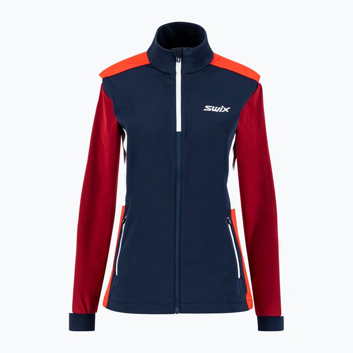 Куртка для бігових лиж жіноча Swix Cross синьо-червона 12346-75120 7