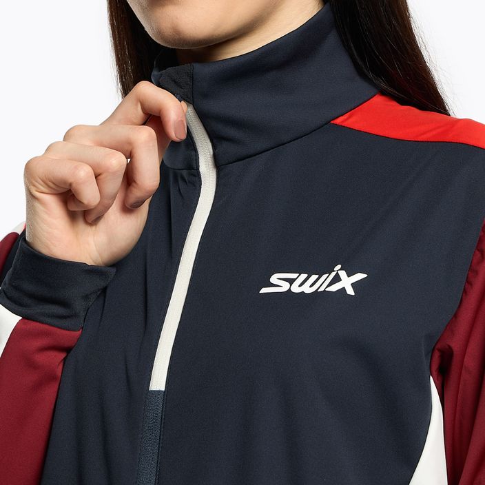 Куртка для бігових лиж жіноча Swix Cross синьо-червона 12346-75120 4