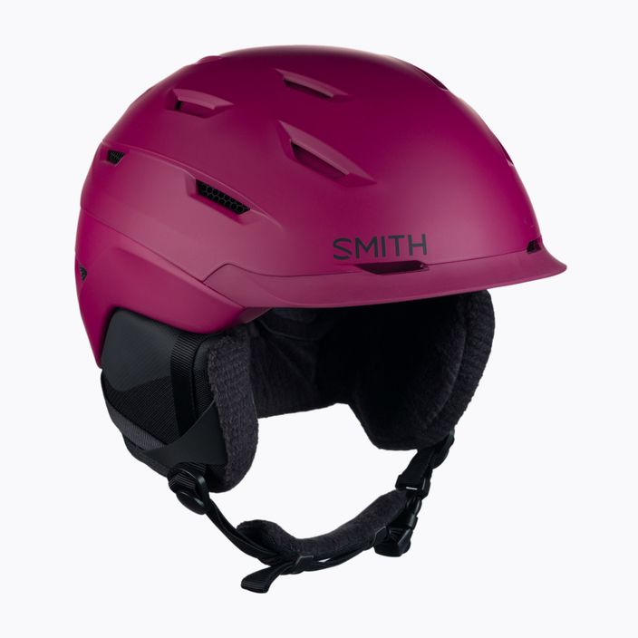 Шолом лижний жіночий  Smith Liberty Mips бордовий E0063009C5155