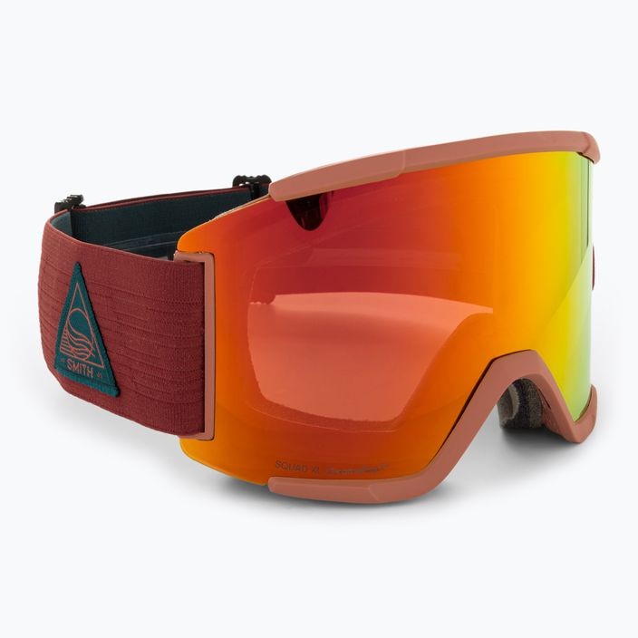 Гірськолижні окуляри Smith Squad XL terra flow/повсякденні червоні/штормові сині з сенсором 2