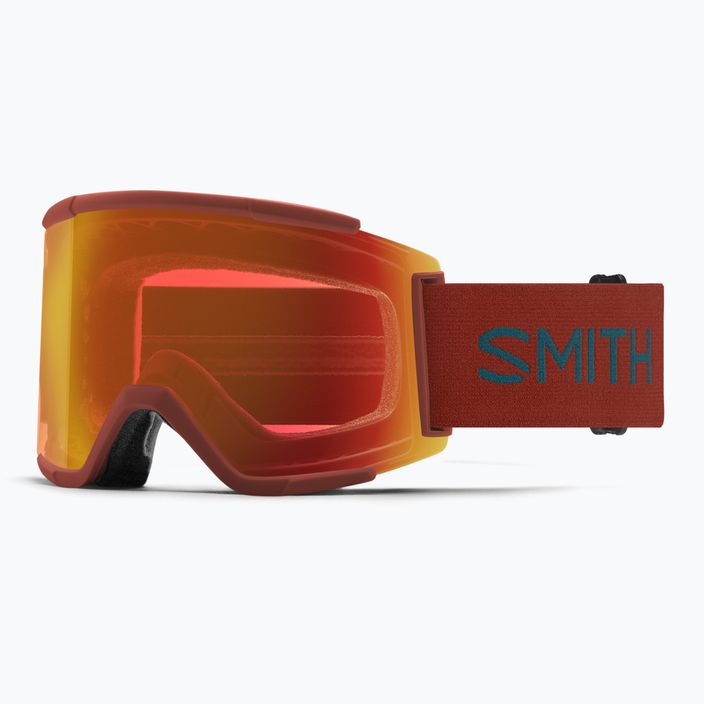 Гірськолижні окуляри Smith Squad XL terra flow/повсякденні червоні/штормові сині з сенсором 6