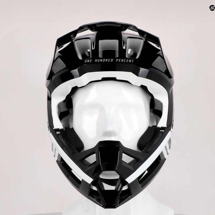 Шолом велосипедний 100% Trajecta Helmet W Fidlock Full Face чорний STO-80021-011-11 10