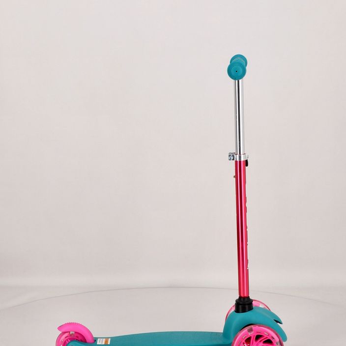 Самокат триколісний дитячий Meteor Tucan блакитно-рожевий 22557 11