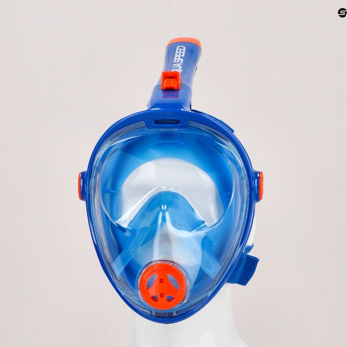 Повнолицева маска для снорклінгу дитячаAQUA-SPEED Spectra 2.0 Kid блакитна 4