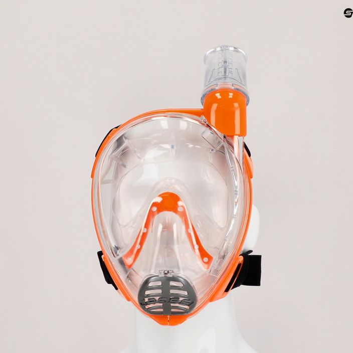 Повнолицева маска для снорклінгу дитячаCressi Baron Full Face clear/orange 6