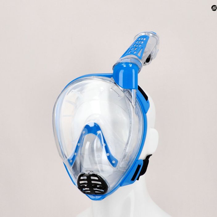 Повнолицева маска для снорклінгу Cressi Duke Dry Full Face clear/blue 6