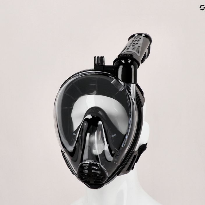 Повнолицева маска для снорклінгу Cressi Duke Action Full Face black/black 6