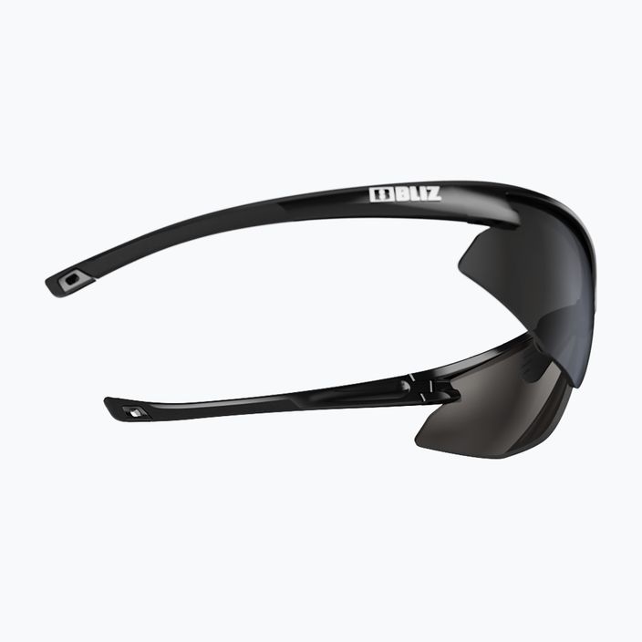 Велосипедні окуляри Bliz Motion + S3 блискучий металік чорний / димчасто-сріблястий з дзеркальним покриттям 5