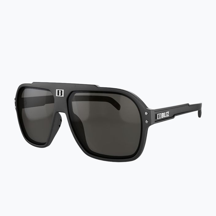 Велосипедні дзеркальні окуляри Bliz Targa S3 матовий чорний / димчасто-сріблястий 3