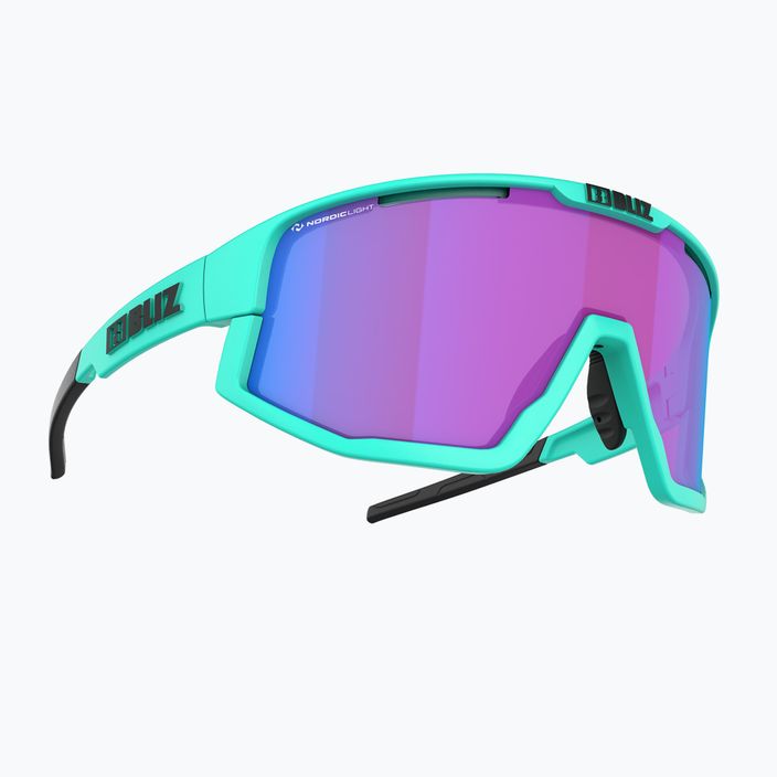 Велосипедні окуляри Bliz Fusion Nano Optics Nordic Light S2 матові бірюзові/бегонія/фіолетово-сині мульти 3