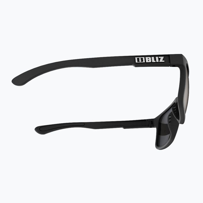 Сонцезахисні дзеркальні окуляри Bliz Luna матовий чорний / димчасто-сріблястий 4