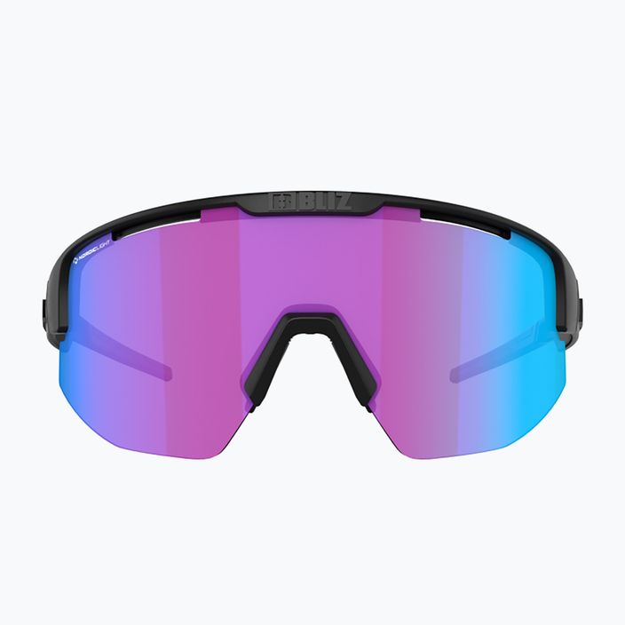 Велосипедні окуляри Bliz Matrix Nano Optics Nordic Light S2 матові чорні/бегонія/фіолетово-сині мульти 4