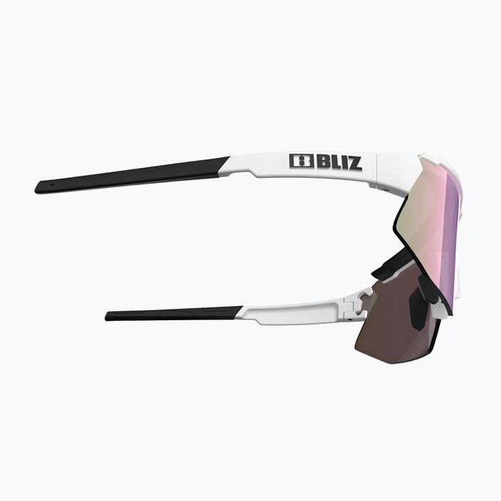 Велосипедні окуляри Bliz Breeze Small S3+S0 матові білі/коричневі рожеві мульти/прозорі 4