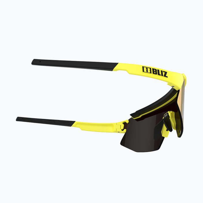 Велосипедні окуляри Bliz Breeze S3+S1 матові неонові жовті/коричневі фіолетові мульти/рожеві 7