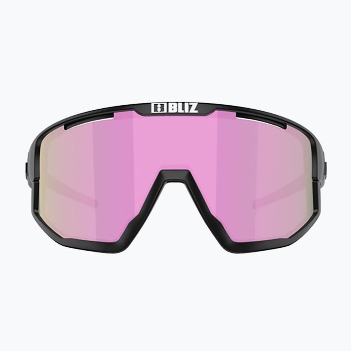Мульти сонцезахисні окуляри Bliz Fusion Small матові чорні/коричневі/рожеві 4