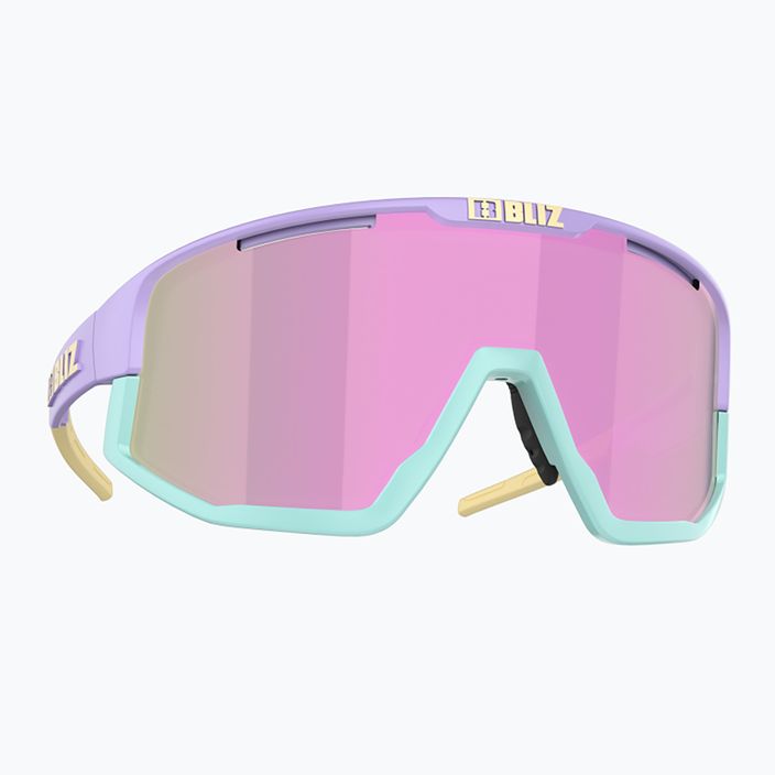 Мульти сонцезахисні окуляри Bliz Fusion Small матові пастельні фіолетові/коричневі/рожеві