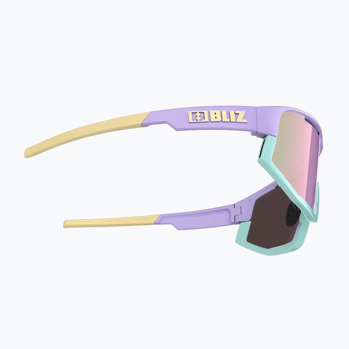 Мульти сонцезахисні окуляри Bliz Fusion Small матові пастельні фіолетові/коричневі/рожеві 3