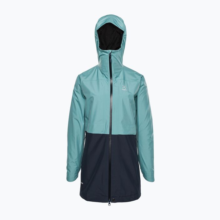 Куртка дощовик жіноча Haglöfs Wilda GTX Parka блакитна 605408