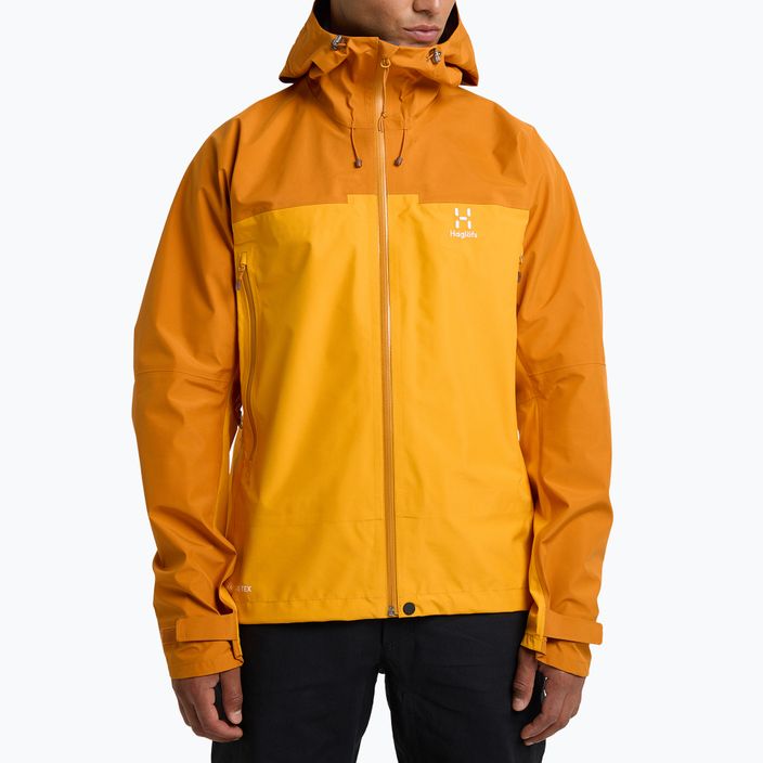Куртка дощовик чоловіча Haglöfs ROC Flash GTX жовта 606037 8