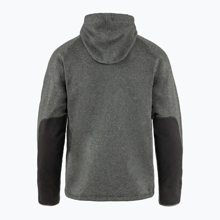 Кофта чоловіча Fjällräven Övik Fleece Hoodie dark grey 2